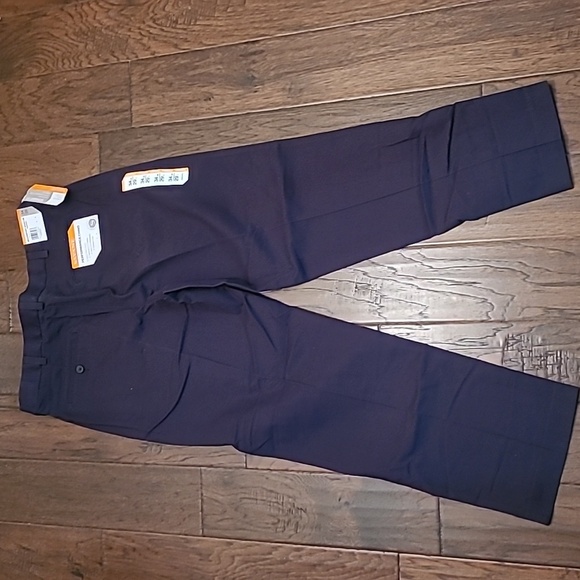 NWT Savane classic navy blue Performance Chinos, size 34x29 - Picture 2 of 6